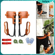 [Lslye] Tree Climbing with Gloves Straps Tree Climbing Equipment Tree Spikes Tree Gripper for Climbing Trees Cutting Tree Camping