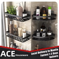 Bathroom Stand Aluminium Alloy Organizer Storage Shelf Rack Space Accesssories