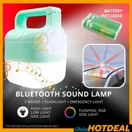 USB RECHARGEABE 20W Bluetooth Speaker Flashlight Camping Light Portable Bluetooth Speaker With Lamp 