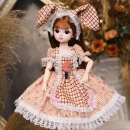 STYLE HAUL Safety 30CM Movable Joint Doll Plastic Baby Doll Girl Dress Up Toys Beautiful With Music 
