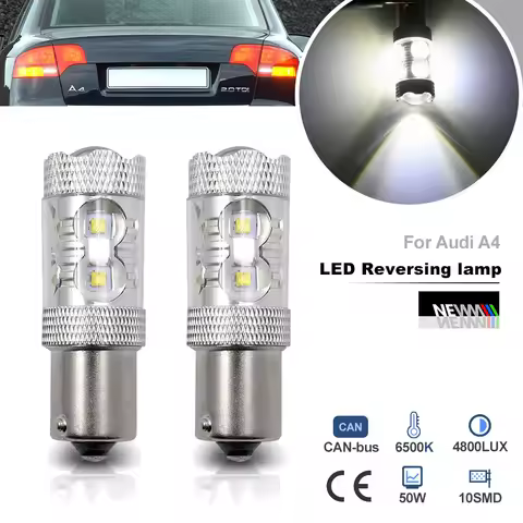 LED BA15S 1156 P21W Backup Reverse Light Bulb for Audi A4 8G7 B4 8D2 B5 8E2 B6 8EC 8ED B7 8H7 B6 8HE