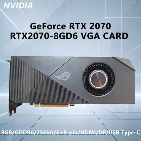 ASUS NVIDIA RTX 2070 RTX2070 8GD6 VGA CARD 8GB GDDR6 256bit graphics card PCI-E 3.0 6pin+8pin HDMI U