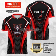 FREE FIRE JERSEY ESPORT GAMING CLOTHES 2023-2024 FREE NICKNAME V.1FF