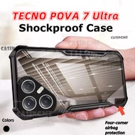 TECNO POVA 7 Ultra 5G 2026 Transprent AirBag Phone Case For TECNO POVA7Ultra POVA7 POVA 7 Ultra Pro 