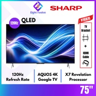 Sharp QLED 55"/65"/75" 120Hz 4K Google TV | 4TC75HL6500X