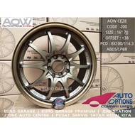 NEW RIM 16 4X100 4X114.3 AOW CE28 Auto Option myvi alza jazz city vios almera new saga persona iriz