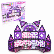 Picasso Tiles 28 Pc Kuromi Magnetic Tiles Building Set ของเล่นสำหรับฝึกสมองแบบตัวต่อทำด้วยพลาสติกและ