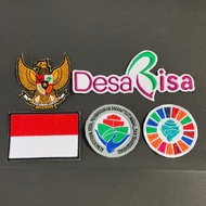 BORDIR LOGO SDGS DESA BISA BEDGE SDGS DESA BISA PATCH EMBELM BET SDGS