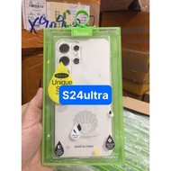 Ou case for samsung S24 ultra,S24 plus,S24 transparent flexible cover