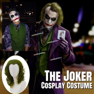 -JINN-Movie THE JOKER Cosplay THE DARK KNIGHT JOKER Cosplay Wig&Purple Uniforms Suit Party Carnival 