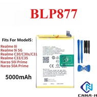 For Realme 9i 5G Realme 8i C33 C35 C31 C30 C30S Narzo 50i 50A Prime battery Blp877