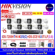 HIKVISION 8MP DS-2CE16U0T-LF 2.8/3.6(8)+DVR IDS-7208HTHI-M2/S(C)+2TB P/AC