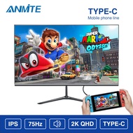 Anmite 24"2K QHD 2560 x 1440 IPS 75Hz Professional Monitor Gaming Monitor LED Display USB Type - C s