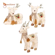 [Gamchiano] Christmas Reindeer Soft Animal Simulated Plush Elk for Restaurant Festivals