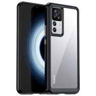 Xiaomi 12T / Xiaomi 12T Pro Case EABUY Transparent Hard Back with Shockproof Enhanced Side Protectiv