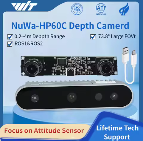 Nuwa-HP60C 3D Depth Scanner Camera 4MP 1080P 30fps Stereo Binocular Camera USB FOV 73.8° 0.2-4M for 
