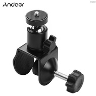Andoer Super Clamp Mount U-shaped Fixing Clamp with Rotatable Ball Head for LED Light Camera Microph