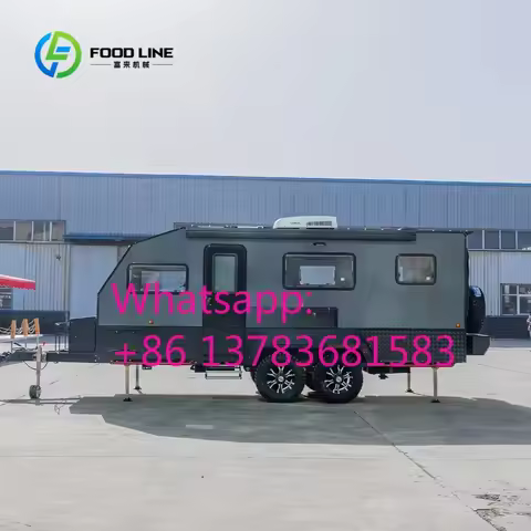 Customized 19ft Luxury RV Travel Trailers Camper Trailer Manufacturers China 6 Passengers 4x4 Off-Ro