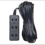 Black power socket wire extension 2-3-4 gang 5 meter wire cord