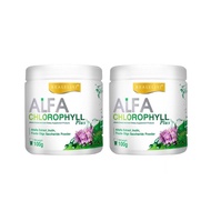 Real Elixir Alfa Chlorophyll Plus Fiber ( คลอโรฟิลล์ ) จำนวน 2 กระปุก (บรรจุ 100 กรัม/กระปุก)
