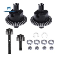 Front & Rear Differential and Gear Kit for HSP Redcat Volcano 94123 94107 94111 94118 94166 1/10 RC 