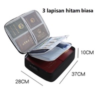 tas penyimpan dokumen tas dokumen F4 tas dokumen besar tas dokumen tahan api dan air tempat berkas d