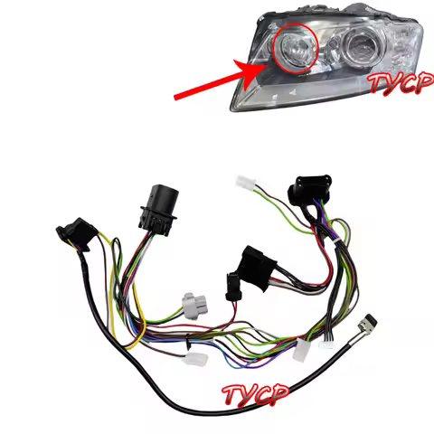 Suitable for 2005-2010 Audi A8D3 Headlight Internal Wiring Harness Plug Group A8L Without LED Headli