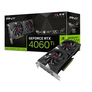 PNY GeForce RTX™ 4060 Ti 16GB XLR8 Gaming VERTO™ OC Dual Fan Graphics Card DLSS 3 (128-bit, PCIe 4.0