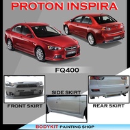 PROTON INSPIRA FQ400 STYLE FULLSET SKIRTING(FRONT BUMPER,SIDE SKIRT, REAR BUMPER)-MATERIAL FIBER BOD