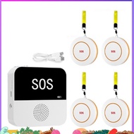 Wireless WiFi Elderly Caregiver Pager SOS Call Button Emergency SOS Alert System for Seniors Patient