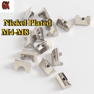 Pemasangan L GX Nikel Tahan Karat Super | Reka Bentuk Lubang & Slot Serbaguna | Permukaan Licin Anti