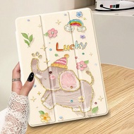1 Pc Cute Elephant Tablet Case & Kindle E-Book Case Compatible With IPad 10th Generation, IPad 10.2/