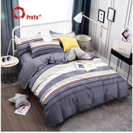 CADAR 5D EXCLUSIVE DESIGNS 100% Cotton 7 In 1 1000TC High Quality Fitted Bedsheet With Comforter (Qu