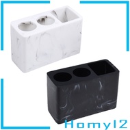 [HOMYL2] Brush Holder Toothbrush Stand Functional Storage Marble 2 Holder Toothbrush