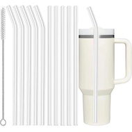 ALINK 10 Pcs Penyedut Minuman Gantian untuk Stanley 40 oz 30 oz Tumbler, Penyedut Minuman Plastik Tr