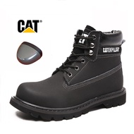 Caterpillar คู่นุ่ม-Toe รองเท้าสำหรับทำงานหนัง Cowhide ผู้ชายรองเท้าบูทคลาสสิกสำหรับสตรีขนาด35-45