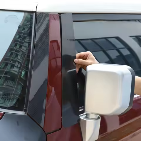 For Toyota FJ Cruiser 2007-2021 Carbon Fiber Sheet Car Front Windshield Glass A-Pillar Trim Cover St