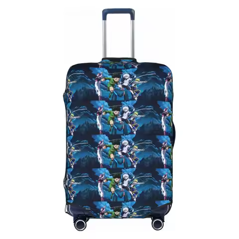 Custom HXH Anime Travel Luggage Cover Dust Proof Suitcase Cover Protector Fit 18-32 Inch