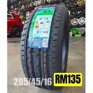 NEW TYRE HAIDA 205 45 16 RM135 (2021) WIRA ALZA MYVI JAZZ CITY VIOS SAGA BLM FLX