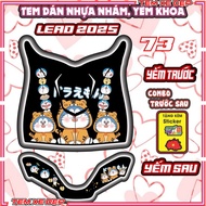 Conbo LEAD 2025 key fairing sticker decorative sticker Doraemon strawberry bear decal sticker