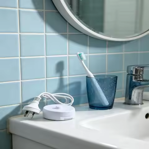 3-Pin AU Plug Inductive Charger Base, Electric Toothbrush Replacement for Braun Oral B 3757 D36 D12 
