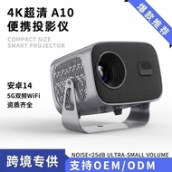 A10 Android Smart Projector Home Outdoor Portable 4K Ultra HD Projector Projector