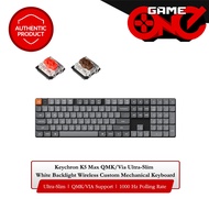 Keychron K5 Max QMK/Via Ultra-Slim White Backlight Wireless Custom Mechanical Keyboard