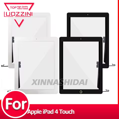 Super For iPad 4 4th Gen A1458 A1459 A1460 Display Touch Screen Panel Digitizer Front Glass Replacem