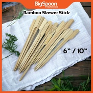 BIGSPOON 6/10 Inch Bamboo Skewer Stick for Cocktail, Appetizers, BBQ, Fruit Kabobs, Sandwich, Burger