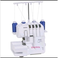 Brother Mesin Jahit Tepi 2104D/ Brother Overlock Portable Sewing Machine 2104D