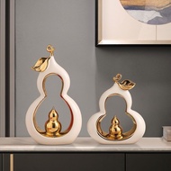 Ceramic Gourd Figurine Home Decoration Item Room Decor Decoration Bedroom Living Room Decoration Dis