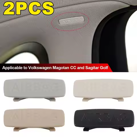 For VW Jetta A5 A6 MK5 Golf 5 6 7 GTI Passat B6 B7 CC Polo 1/2Pcs A B C Pillar Airbag Emblem Cap 3C0