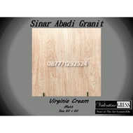 #SKL - granit 60x60 motif kayu Valentino Gress virginia cream Terlaris