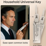 Home Anti-Theft Artifact SS001 Car Door Porta Lock Pick 2 In 1 Stainless Steel Key Decoder Locksmith